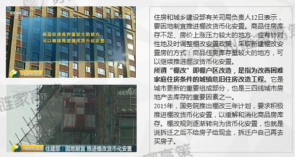棚改货币化安置(棚改货币化安置政策出台)