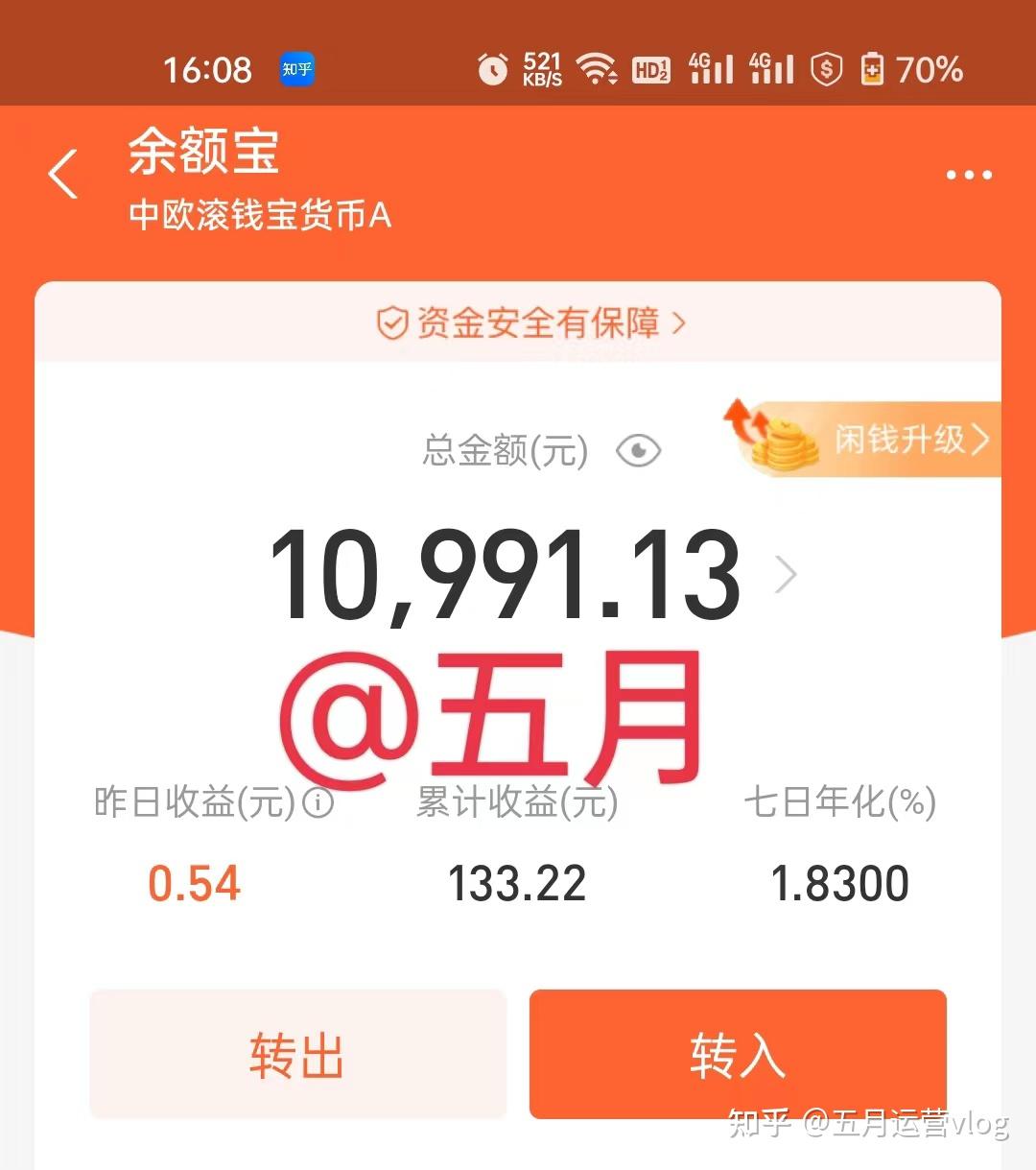 中欧滚钱宝货币a(中欧滚钱宝货币a是什么)